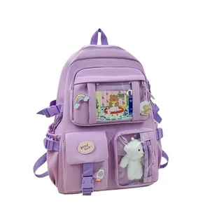Andrea’s Deals NWT Travel Backpack, Multi-Pocket Waterproof College School Bag Lavender thumbnail 3