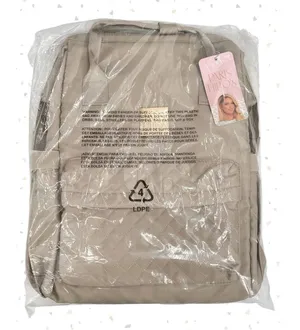 Paris Hilton Quilted Laptop Backpack Bag Gold Hardware School Work Pack NEW thumbnail 1