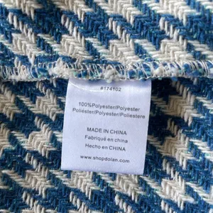 Anthropologie Dolan Left Coast Cropped Jacket Women XS Blue Houndstooth Print thumbnail 13