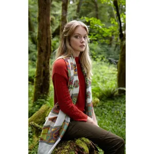 Moth Anthropologie Womens M Ceres Sweater Mockneck Burnt Orange Cottage Bohemian thumbnail 3