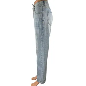 Princess Polly Women's Blue Light Wash High Waisted Straight Denim Jeans Size 0 thumbnail 2