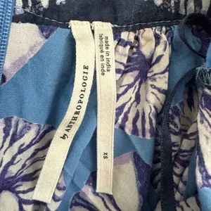 By Anthropologie XS Halter Cutout Midi Dress Maxi Blue Seashells Print. J-13 thumbnail 12