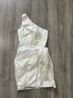 New Showpo BRAILEY Mini Dress One Shoulder Wrap Front Dress Size XS $119 thumbnail 9