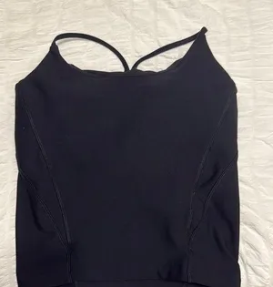 Abercrombie Black Strappy Tank Top thumbnail 1