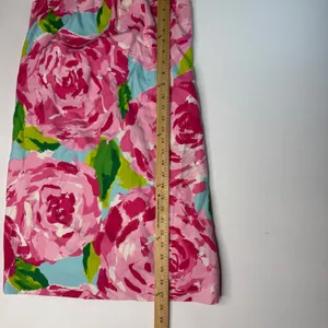 Lilly Pulitzer hot Pink first impression Floral rose Strapless Mini Dress size 4 thumbnail 8