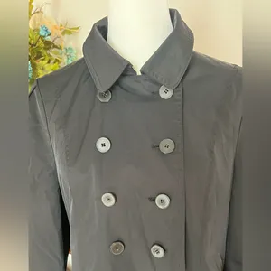 Pelle Studio Women’s Trench Coat – Black – Size XL – Double Breasted thumbnail 4