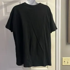 AC/DC Cotton:On Black Relaxed Boyfriend T-Shirt Distressed Goth Grunge Small thumbnail 9