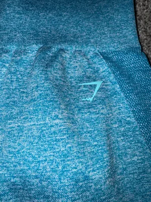 Gymshark Flex High-Waisted Cycling Shorts - Atlas Blue Marl thumbnail 2