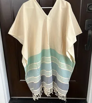 Like New Anthropologie Tribe Alive Fringed Poncho Top One Size thumbnail 7