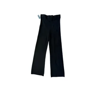 Old Navy NWT Elevated Comfo Wide Leg Sweater Pants Small Black Knit Lounge thumbnail 2