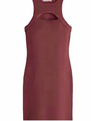 Abercrombie & Fitch Elevated Scuba Knit Ribbed Mini Bodycon Dress Size Medium thumbnail 2