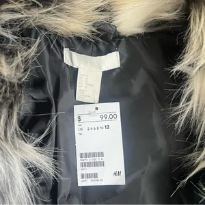 NWT H&M furry/leather jacket thumbnail 6