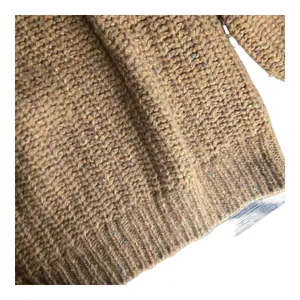 Sezane Nico Half Zip Pullover Wool Sweater Size: XS Brown thumbnail 5