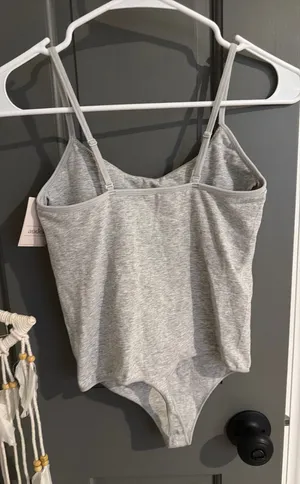 Grey Auden lightly lined bodysuit Gray thumbnail 1