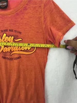 Harley-Davidson Orange Graphic Logo Short Sleeve Tee 854 thumbnail 6