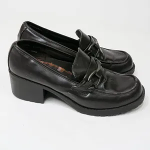 Vintage 90s So Suzzie Brown Heeled Loafers thumbnail 3