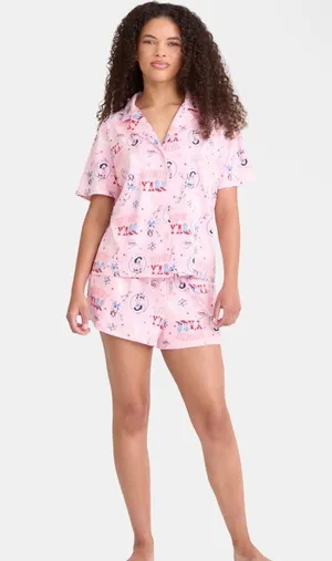 CELEBRATE Patriotic Womens Shorts PJ Set Size 2X 18W-20W Cowgirl Theme New thumbnail 1
