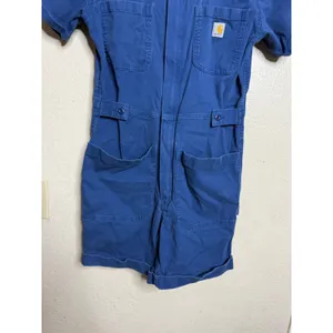 Carhartt Women’s XS TENCEL Relaxed Fit Twill Short Sleeve Shortall Deep Ocean thumbnail 7