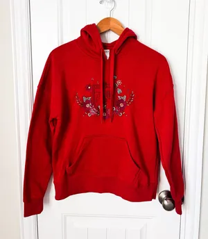 BoxLunch Harry Potter Floral Gryffindor Crest Hoodie Size XS thumbnail 1