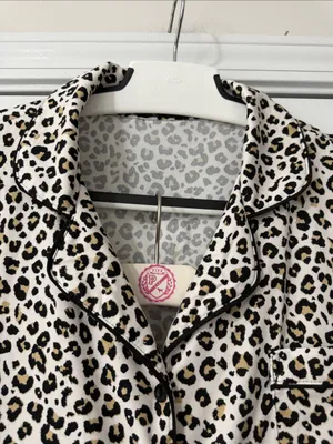 TART INTIMATES Leopard Print Pajama Set Size L women Pants Top thumbnail 3