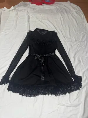 Dolls Kill Widow Macabre Fascination Mini Dress thumbnail 4