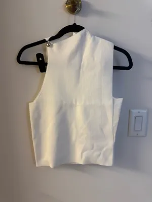 Ruby and Jenna white asymmetrical top Size XS thumbnail 3
