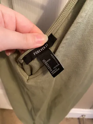 Green Forever21 Bodysuit With Clasp thumbnail 5