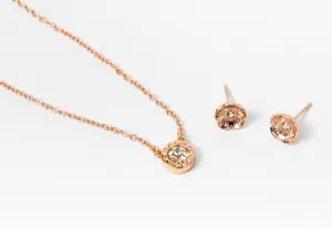 Coach Necklace & Tea Rose Stud Set thumbnail 1