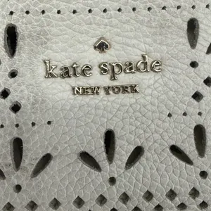 Kate Spade Leather Hayes Perf Tote Bag Bright White‎ / Bright Carnation Pink thumbnail 3
