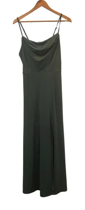 Birdy Grey Seafoam Long Creep Dress Mefium thumbnail 1