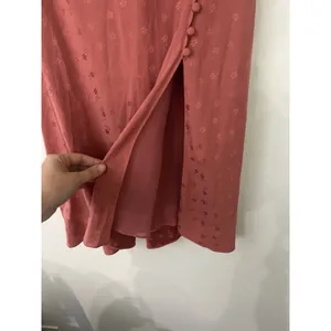 Veronica Beard Silk Franconia Skirt Womens 4 Rose Pink Side Button Feminine NWT thumbnail 6