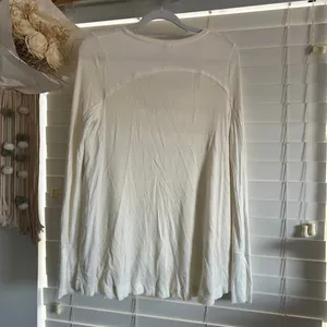 Free People Malibu Thermal Ivory Waffle Knit Top Size S layering boho thumbnail 2
