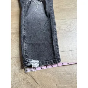 Good American Good Distressed Jeans Women's Size 6/28 Washed Out Black Mid Rise thumbnail 4