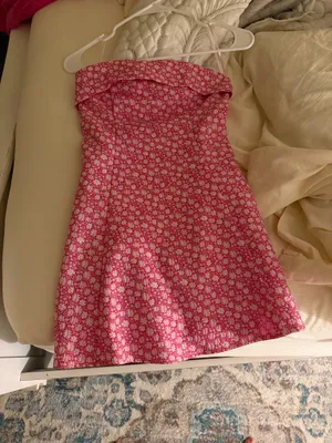 Altar'd State Mini Dress Pink Floral, worn once thumbnail 5
