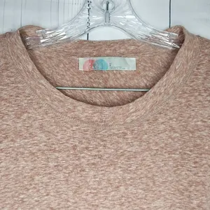 Free People Beach Heathered Dusty Pink Asymmeteical Loose Fit Boho Cover-Up thumbnail 3