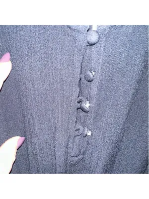 Abercrombie & Fitch Black Crochet Hem Sleeveless Romper thumbnail 11