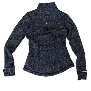 Lululemon Define Jacket Womens 6 Black White Running Full Zip Night View Speck thumbnail 5