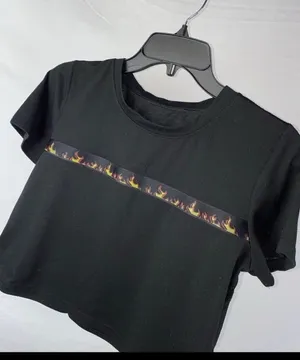 NEW Fire Tshirt Black thumbnail 5