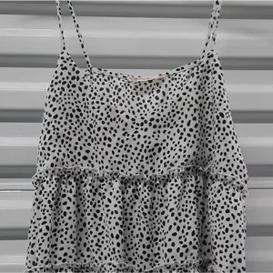 Altar'd State Womens Babydoll Top Size Small Spotted Y2K Coquette Preppy Chic thumbnail 9