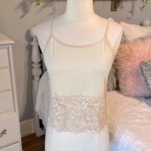 Romantic Lace Nylon Nude Cami thumbnail 9