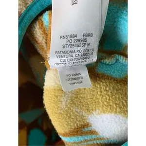 Patagonia Synchilla Brown Feather Dance Snap-T Pullover Women’s size XS thumbnail 7