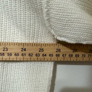 Nwt Aerie White Pullover Sweater Size Medium Oversized Ribbed Knit Crewneck thumbnail 5