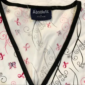 Breast Cancer Awareness Scrub Top Medium thumbnail 3