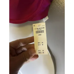 Abercrombie & Fitch Bikini Top Womens Large Pink Underwire Adjustable Straps thumbnail 4