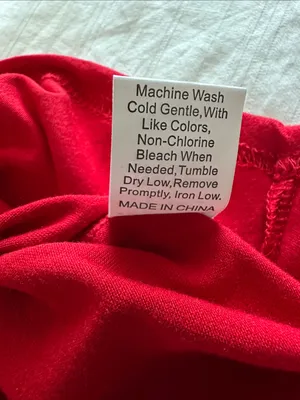 Women's Red V-Neck Short Sleeve Top with button embellishments Size Medium thumbnail 6