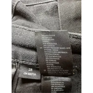 MONKi womens black high rise‎ jean shorts sz 28 thumbnail 8