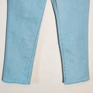 Good American Blue Straight Leg Ankle Jeans Size 12 High Rise Premium Denim thumbnail 5