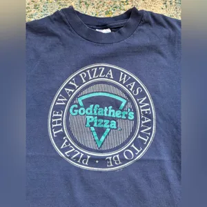 Vintage 1997 Godfather’s The Way Pizza Was Meant To Be logo T-shirt, size medium thumbnail 10
