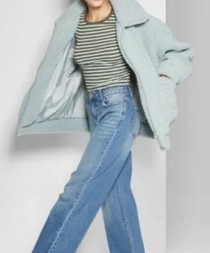 Wild Fable Sherpa Teddy Zip Up Jacket thumbnail 1