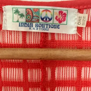 India Boutique Crochet Knit Swim Cover Up Dress Beach Boho Mesh Fishermancore OS thumbnail 3